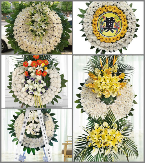 广东肇庆市封开县莲都镇清水村花圈速递